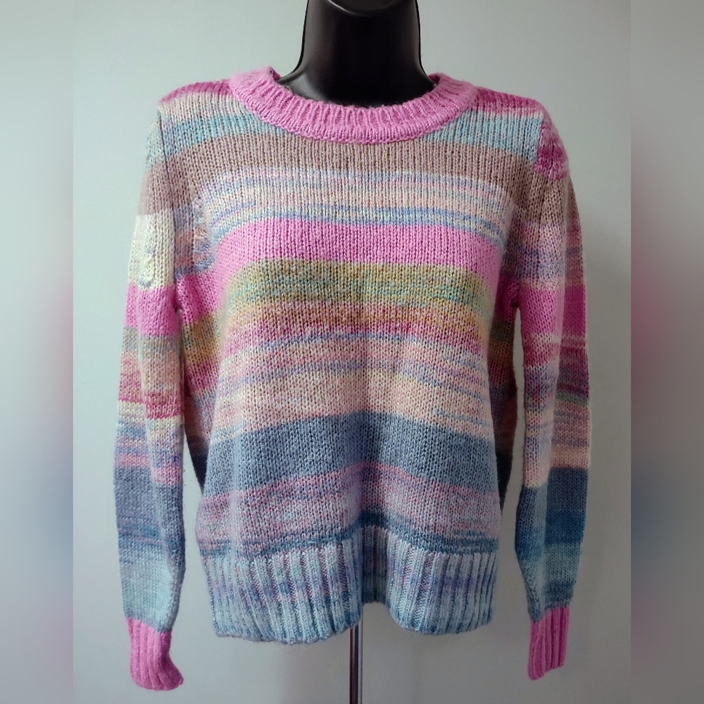 LOFT Multi Color Sweater, Size Small, Acrylic, Excellent Condition!